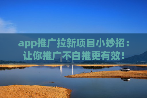 app推广拉新项目小妙招：让你推广不白推更有效！